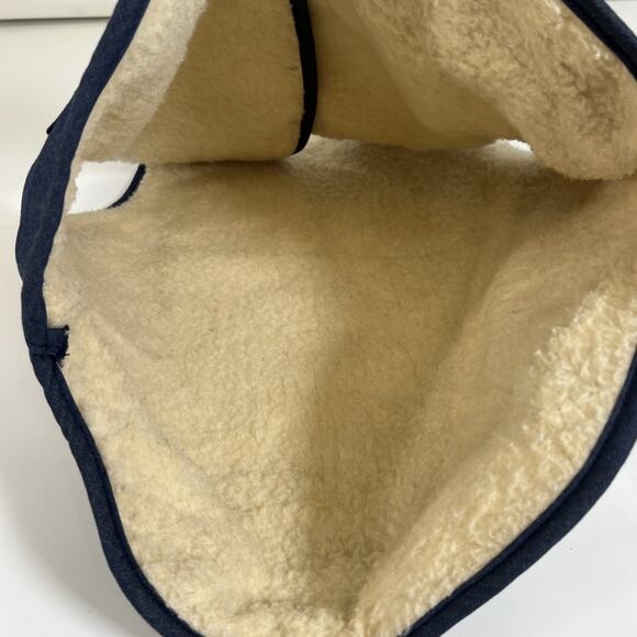 Vintage Sears Roebucks Vest Mens M Tall Blue Sherpa Lined Denim Workwear USA - Picture 8 of 14